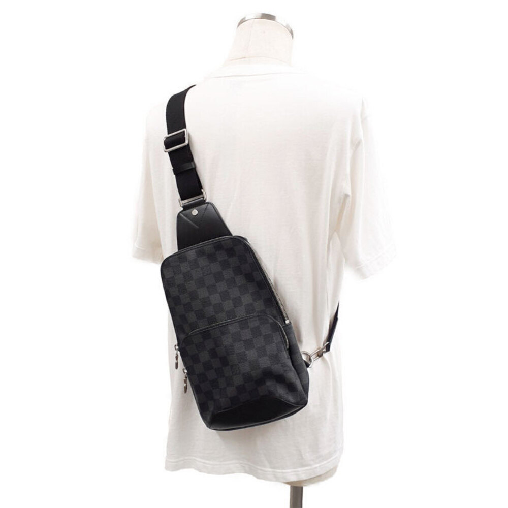 Louis Vuitton Damier Graphite Black Avenue Sling Bag Body - Picture 9 of 9